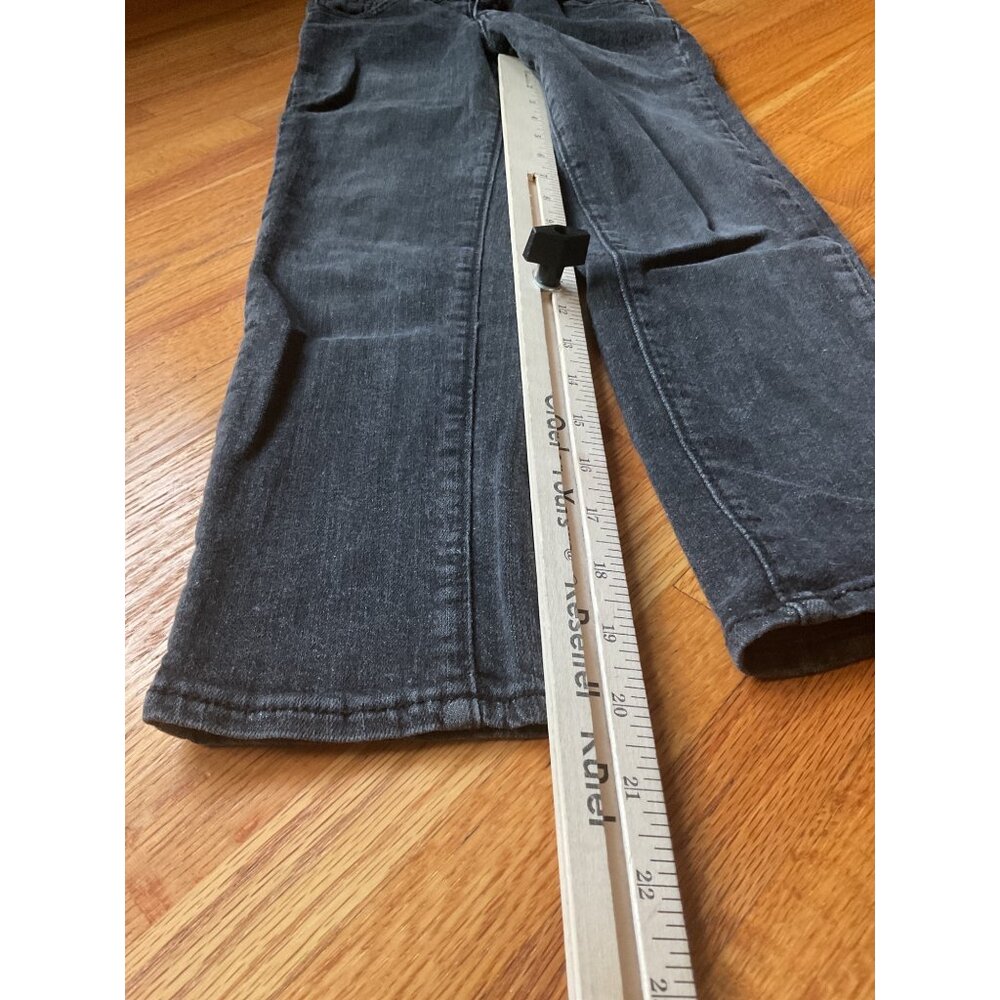 Sonoma Goods For Life Boys Black Denim Jeans Straight 7 Regular Adjustable Waist - Picture 2 of 6